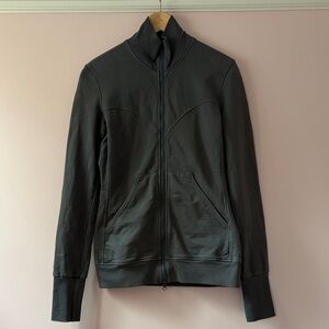 Prairie Underground Charcoal Gray Sweatshirt Jacket organic cotton